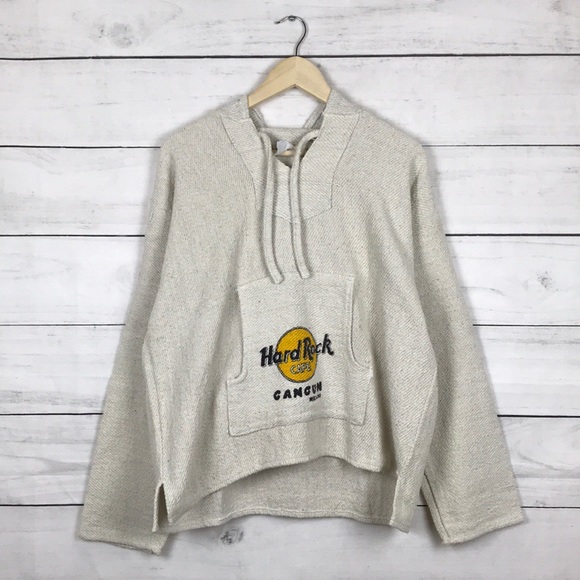 Vintage Tops - Vintage Hard Rock Cafe Cancun Baja Hoodie